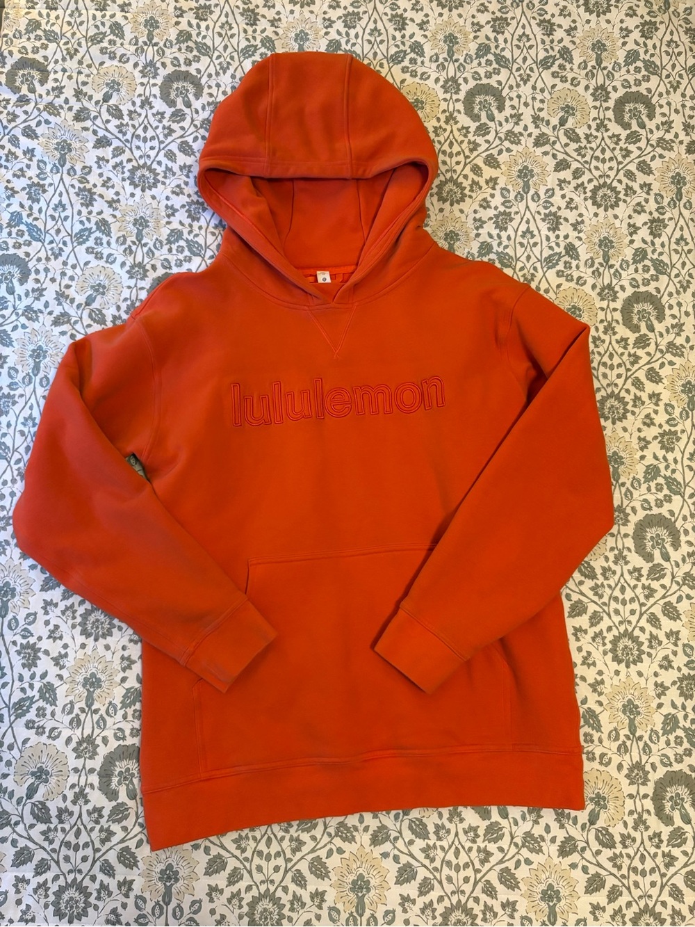 lululemon athletica Rust Orange Embroidered Logo Hoodie